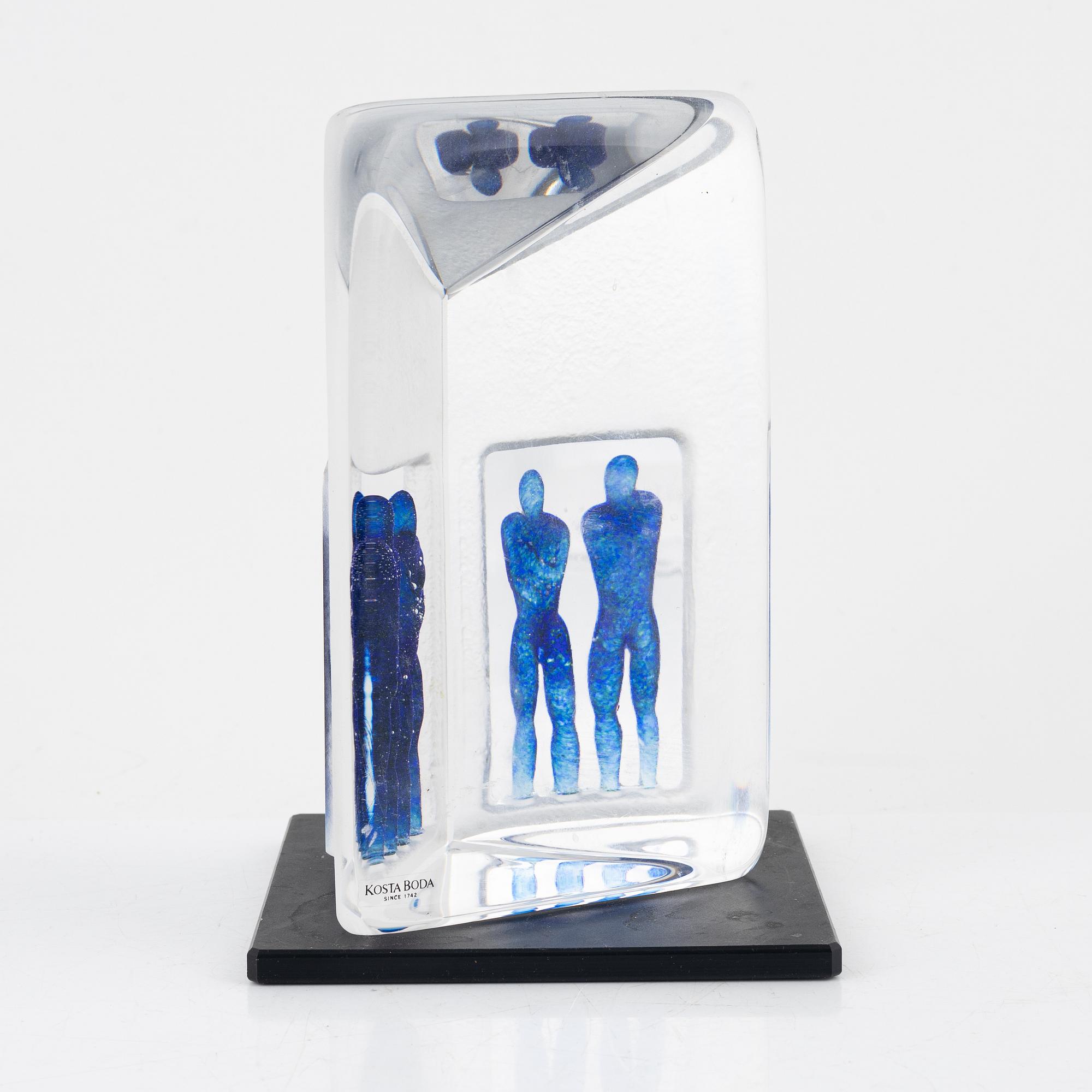 Bertil Vallien, a sculpture, Kosta Boda.