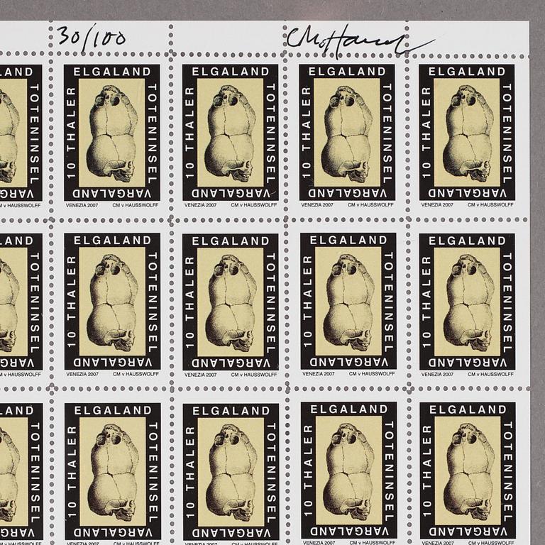 Carl Michael von Hausswolff, Stamps Elga Vargaland, Venice.