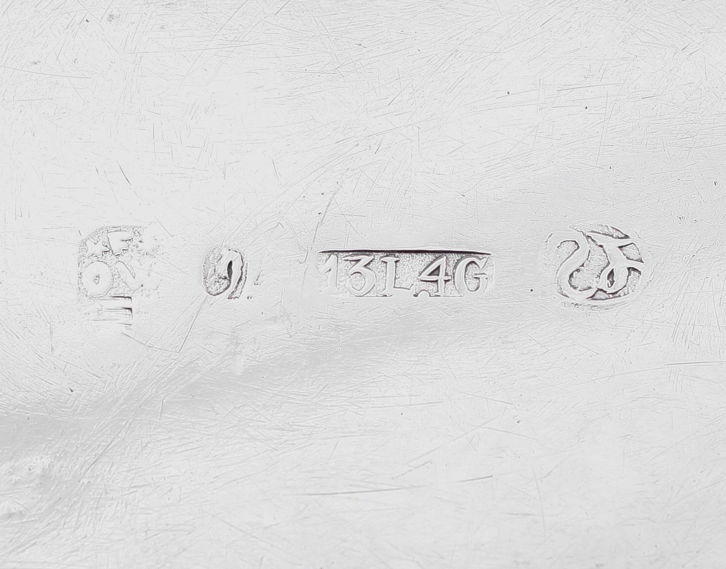 TERRIN, silver, rokokostil, sannolikt Nederländerna, 1800-/1900-tal. Vikt ca 1053 gram.