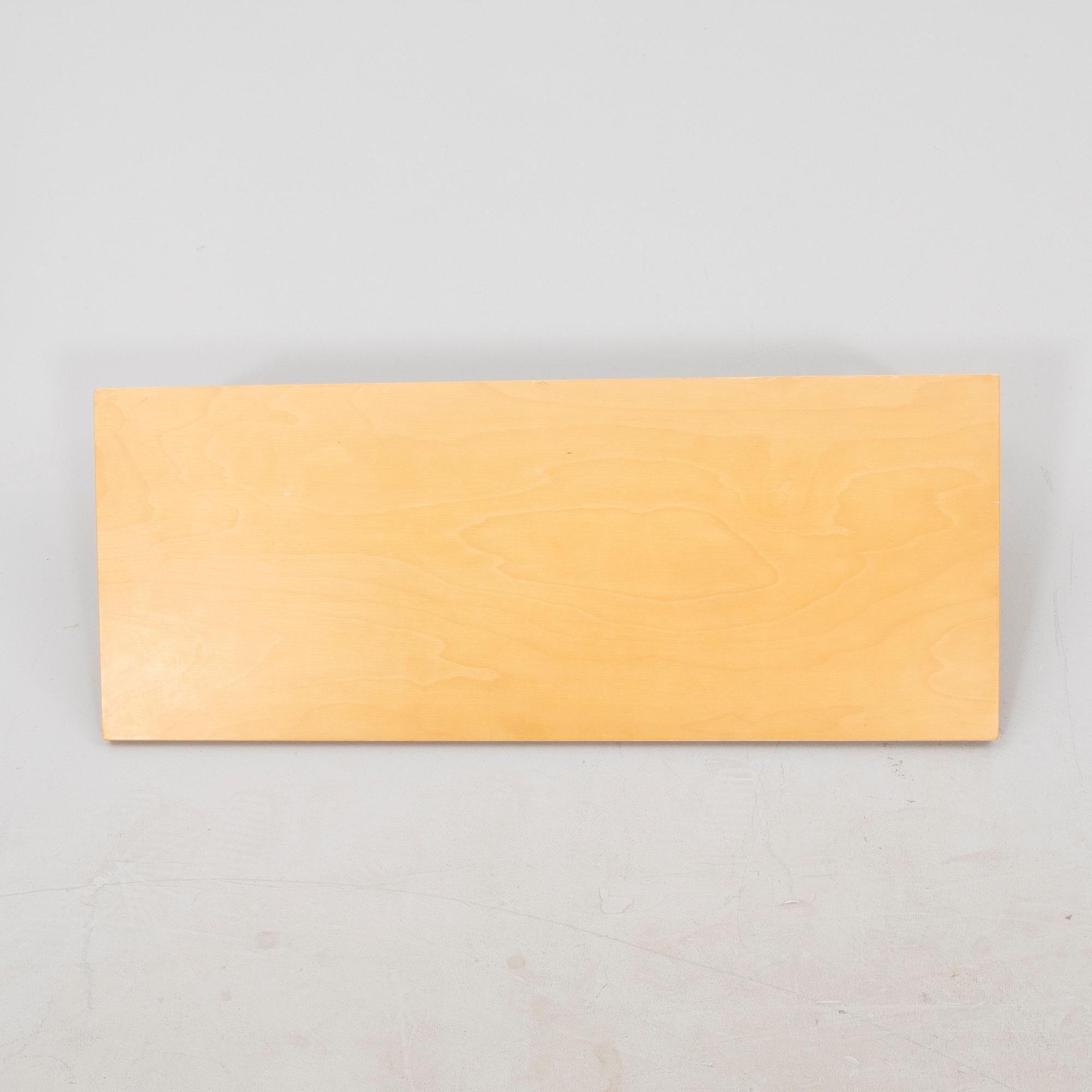 Alvar Aalto, a birch wall shelf, 112b Artek end of the 20th century.