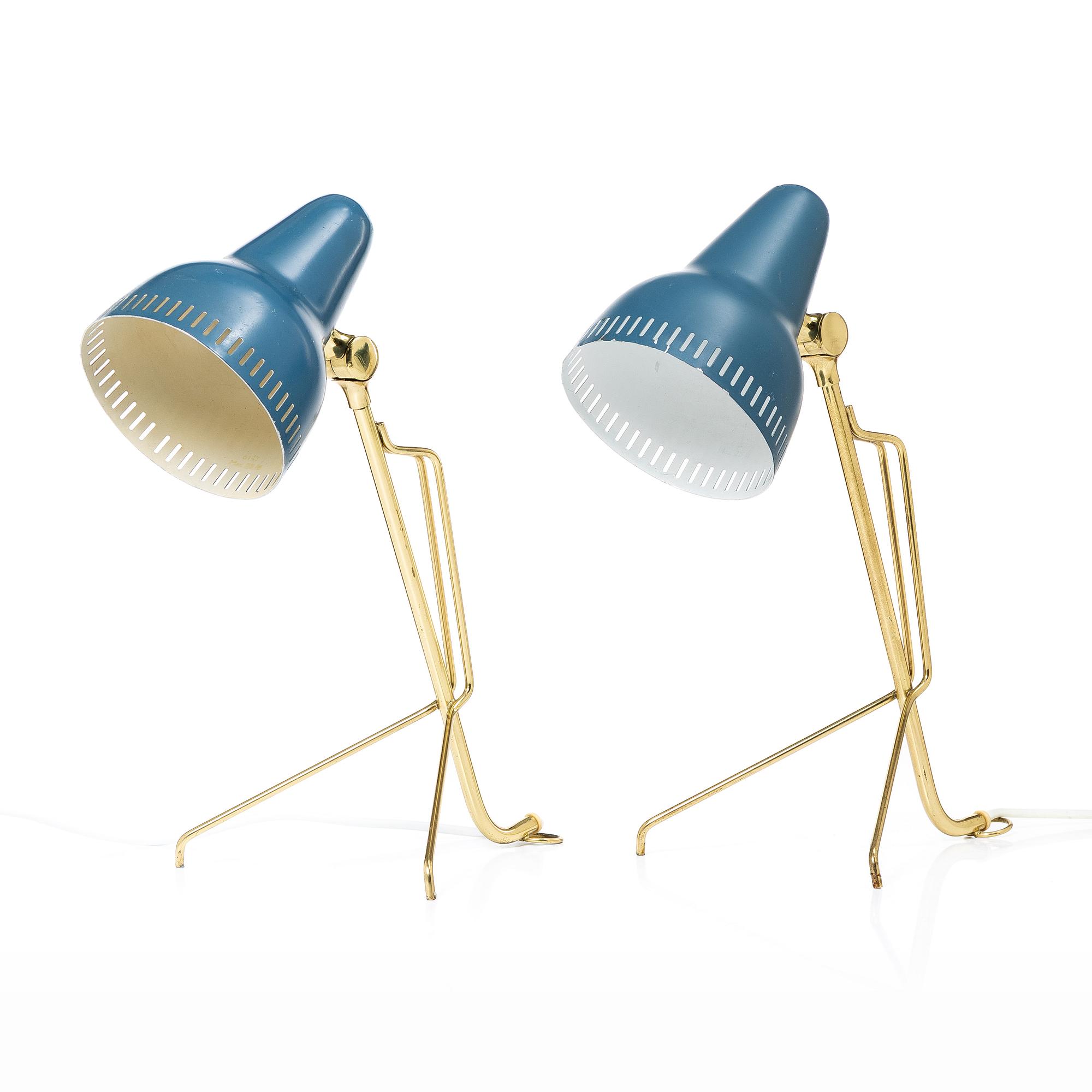 Boris Lacriox, table lamps, a pair, Falkenbergs Belysning, mid-20th century.