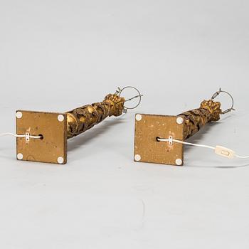 A pair of table lamps, late 20th century.
