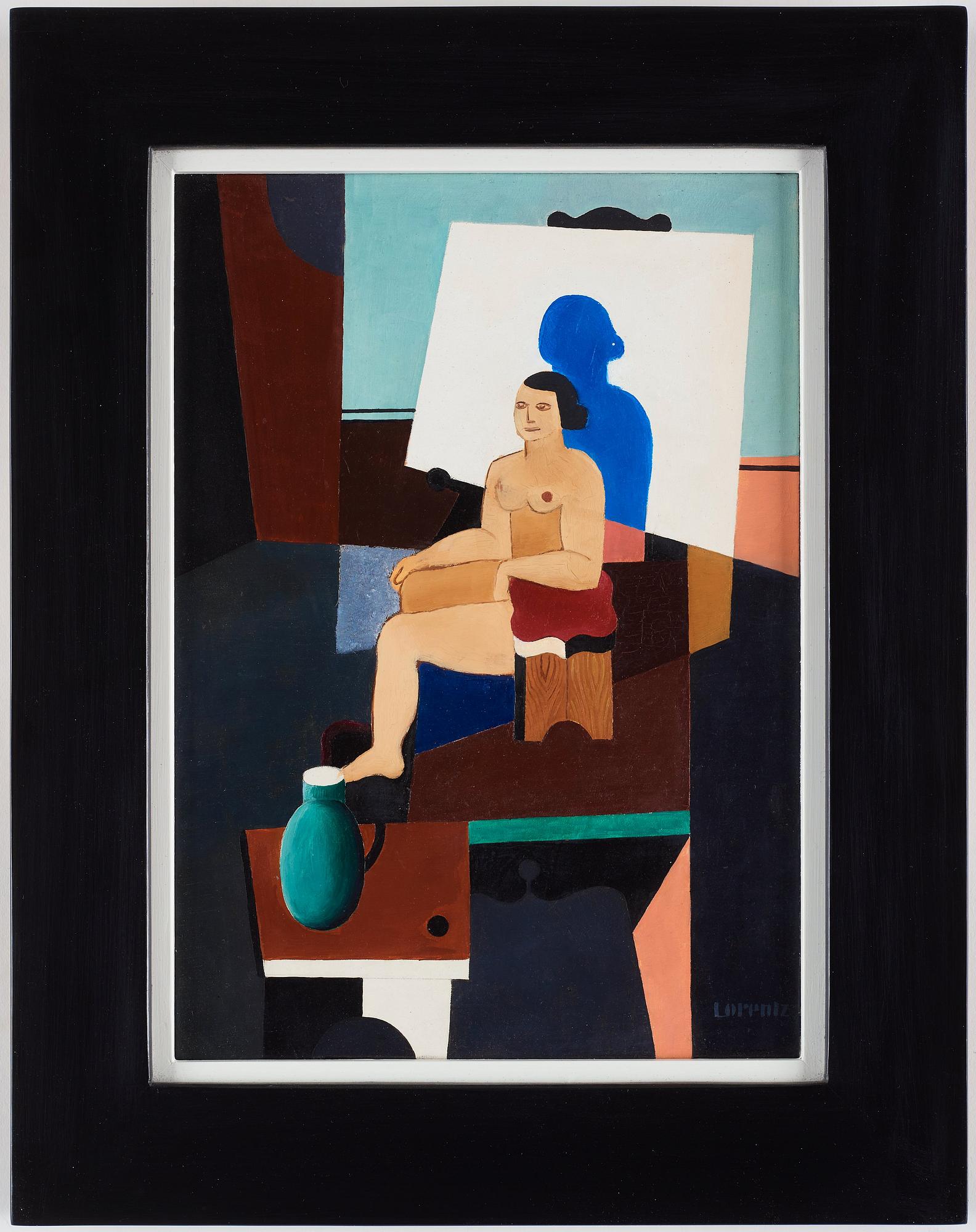 Waldemar Lorentzon, "Modèle dans l’atelier".