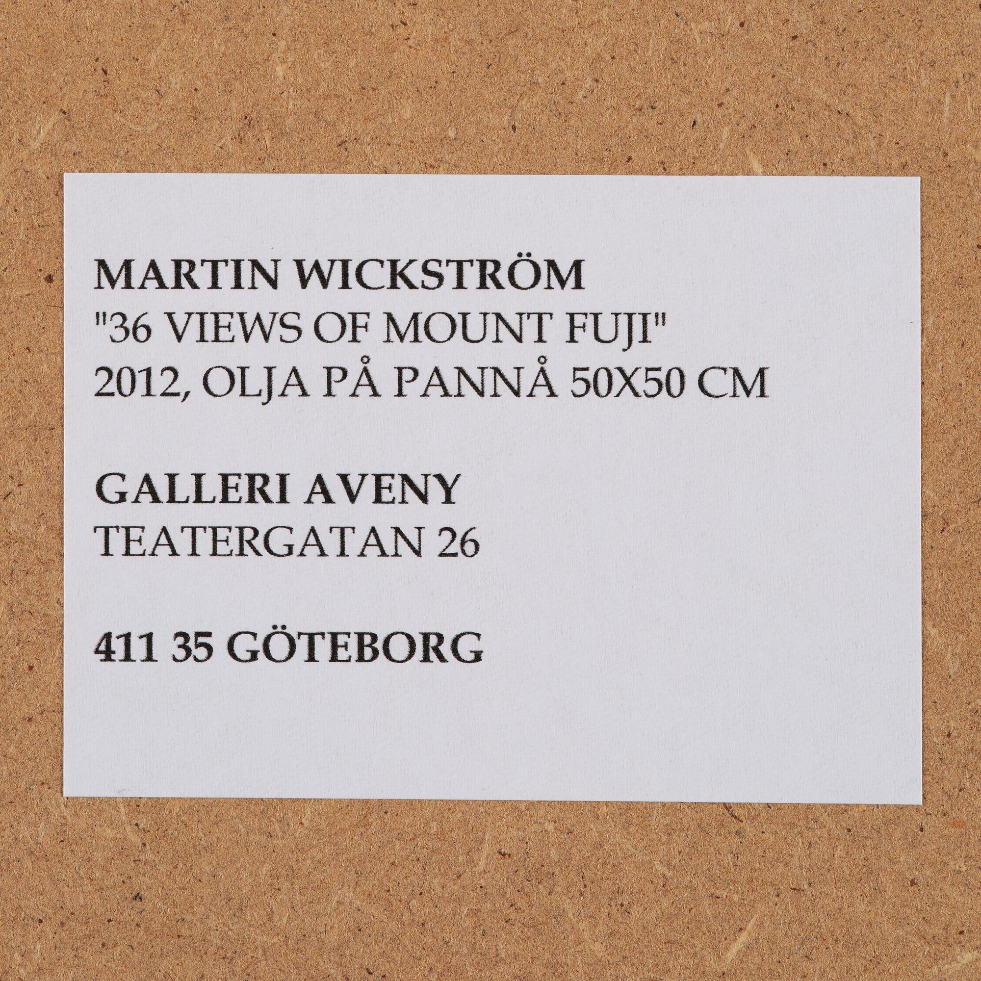 Martin Wickström, "36 Views of Mount Fuji, No. 33".