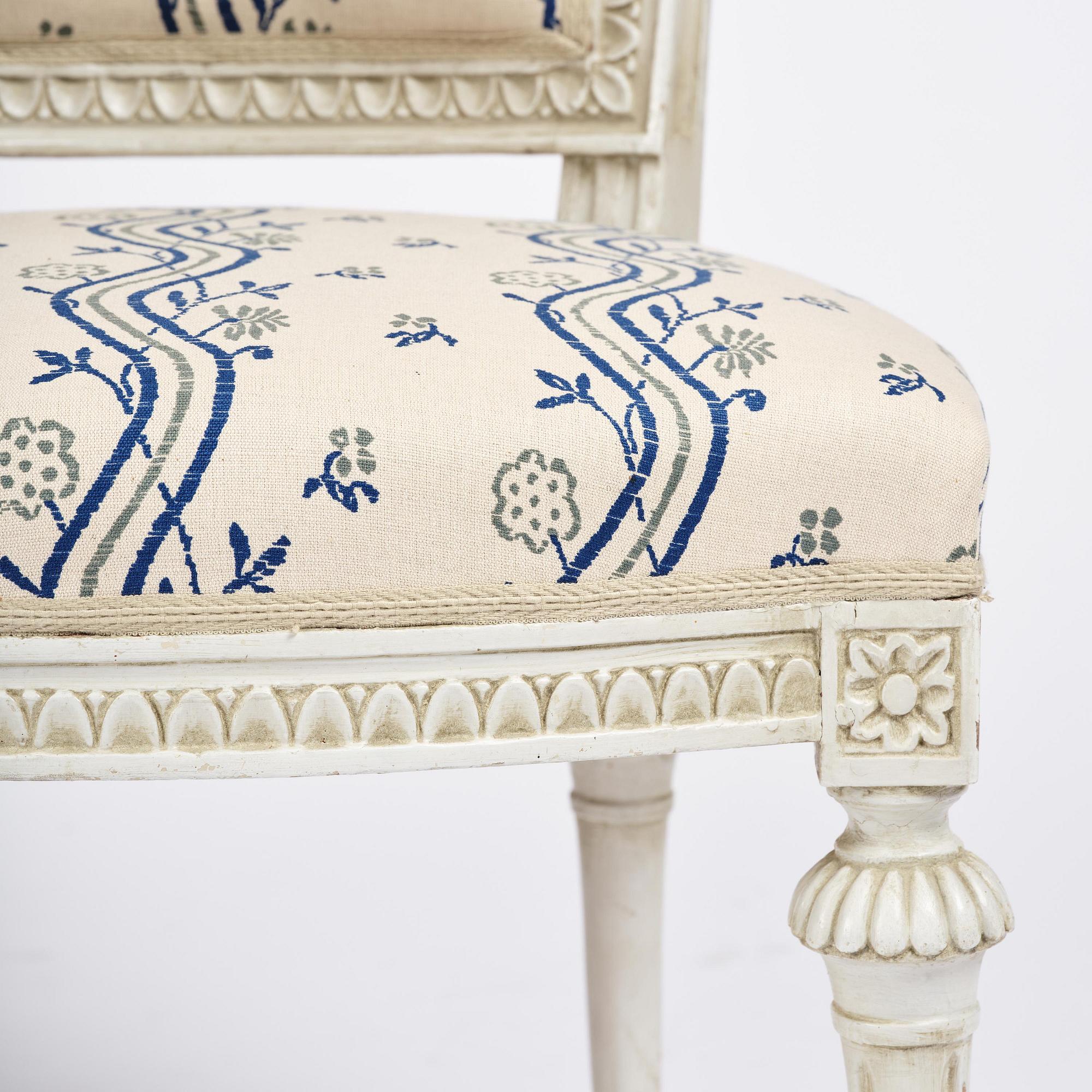 A matched set of ten late Gustavian chairs, (three signed by L Söderholm 1789-1794).