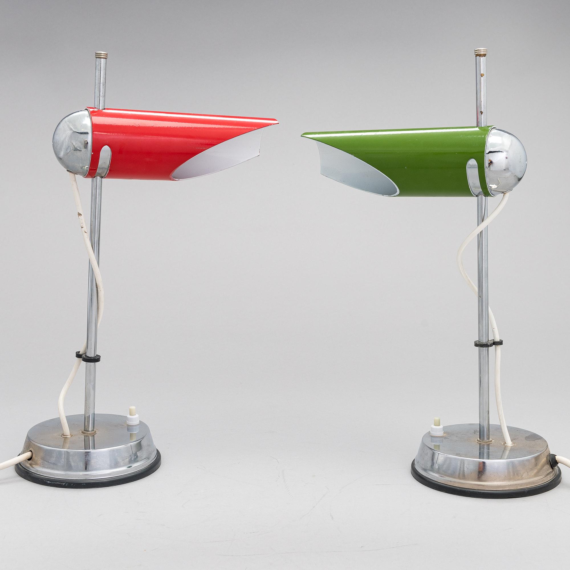 A pair of 1960's table lamps.