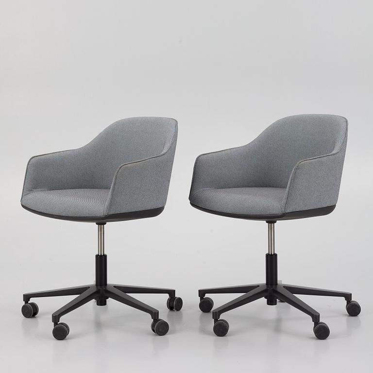 Ronan & Erwan Bouroullec, skrivbordsstolar, ett par, "Softshell Chair", Vitra, 2015.