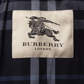 Burberry, a black cotton trenchcoat, UK size 8 (36).