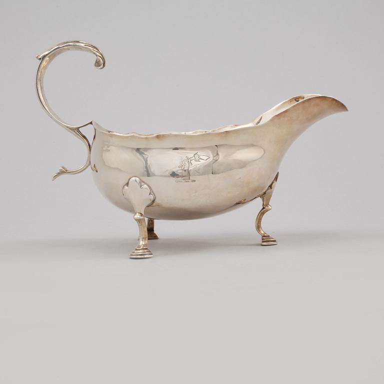 GRÄDDSNÄCKA, silver, London, troligen 1779, vikt 102 gram.