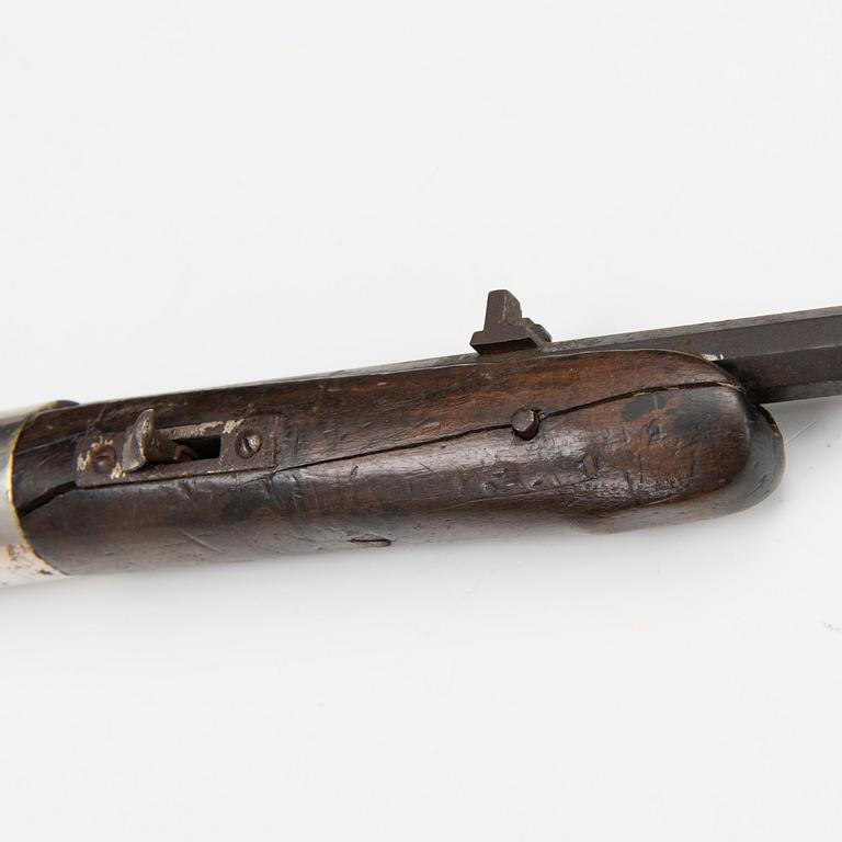 A German Oscar Will "Bugelspanner" air rifle, first half of 20th Century.