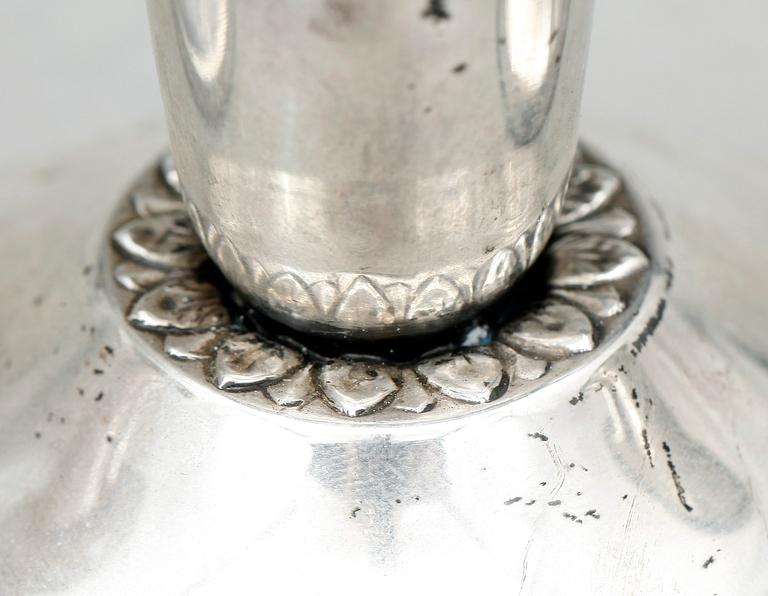 LJUSSTAKAR, 2 par, silver, bland annat K&EC, Göteborg, 1959.