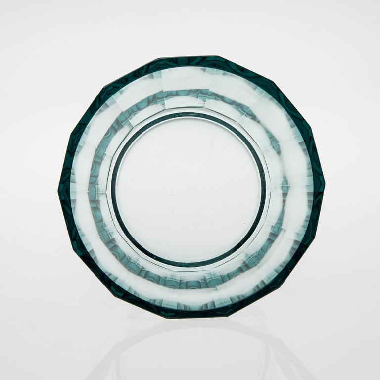 SKÅL, glas, signerad G Hongell, Karhula. 1920/30-tal.