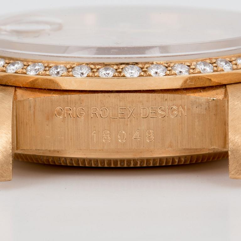 ROLEX, Oyster Perpetual, Day-Date, Chronometer, "Myriad dial", wristwatch, 36 mm,