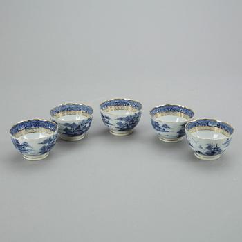 SERVISDELAR, 6 delar, Kina, Qing dynastin, omkr år 1800.