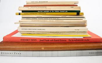 A set of 26 books and catalogues mostly about Svenskt Tenn.