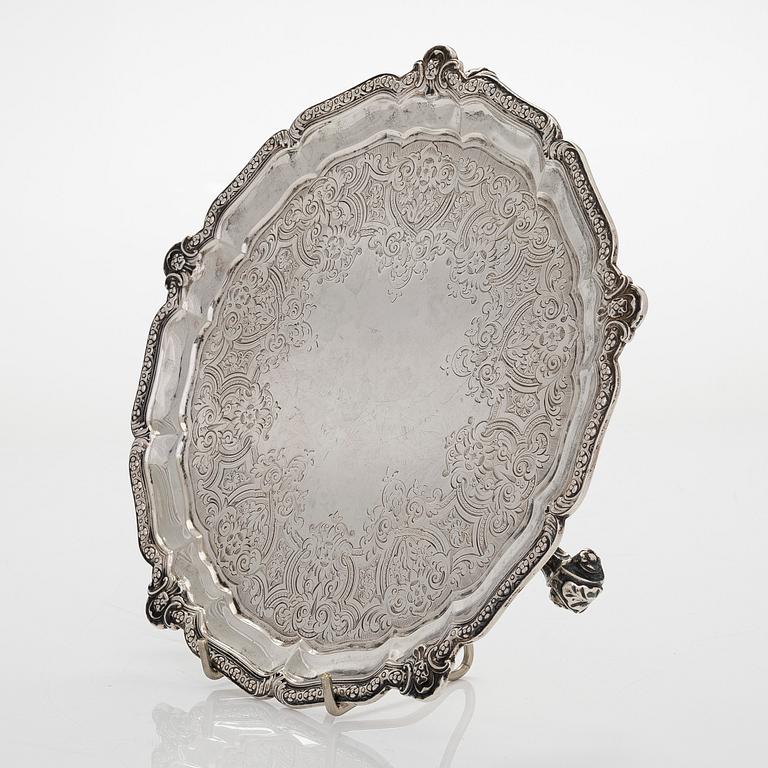 Robert Garrard, salver, sterlingsilver, London 1864.