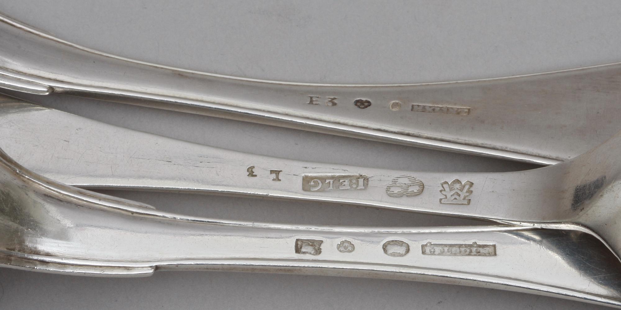 SKEDAR, 3 st. Silver. 1800-tal.