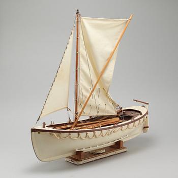 A 20th century boat model.