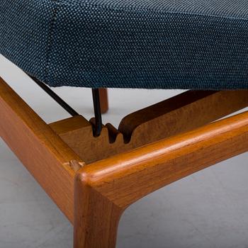 A 1950/60 easy chair and foot stool,  "Siesta" by Folke Ohlsson for Dux.