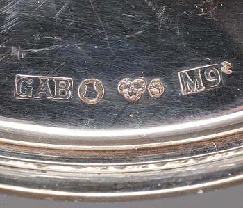 LJUSSTAKAR, ett par, silver, GAB, Stockholm, 1962. Vikt 607 g.