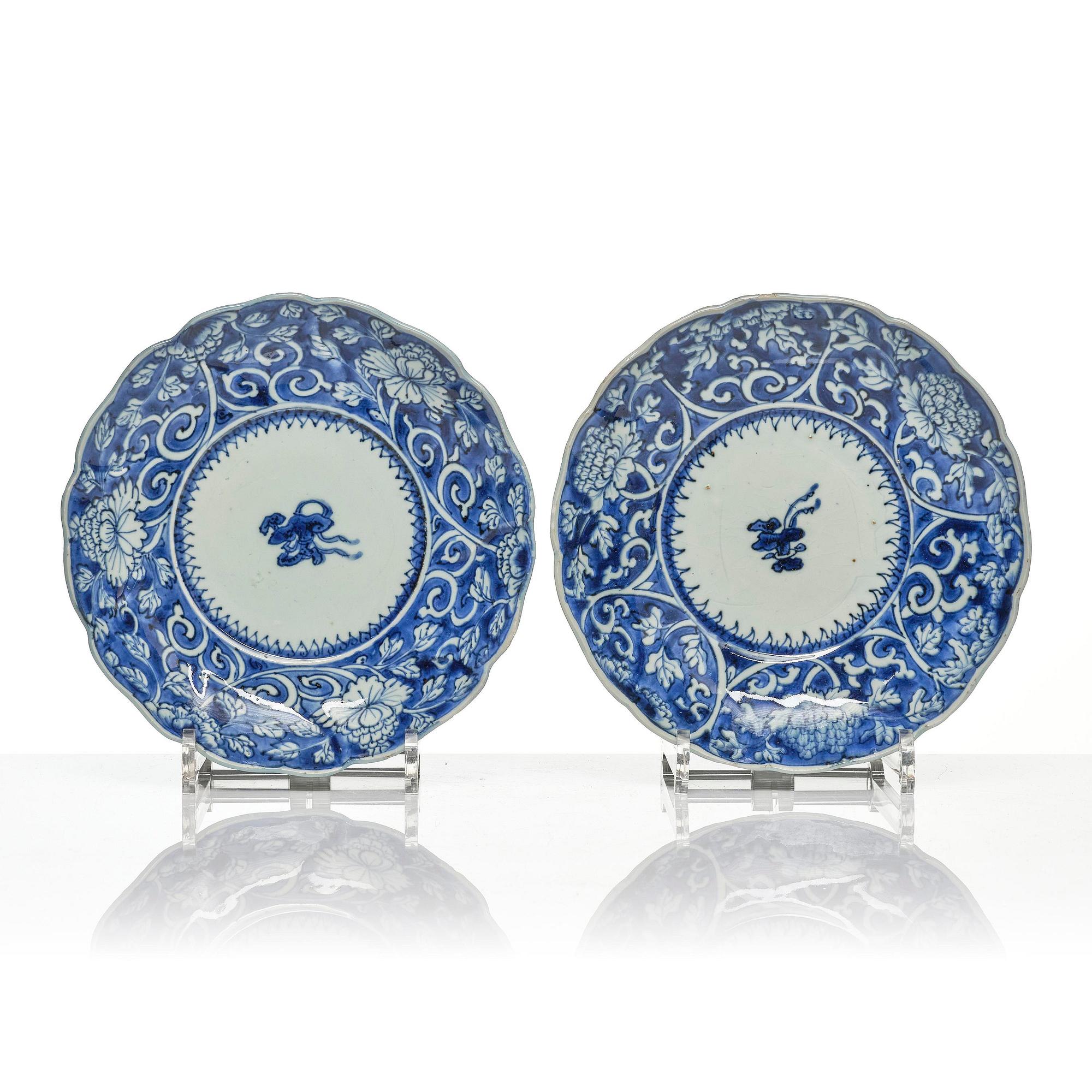 Fat, 10 stycken, porslin. Tianqi/Chongzhen, 1600-tal.