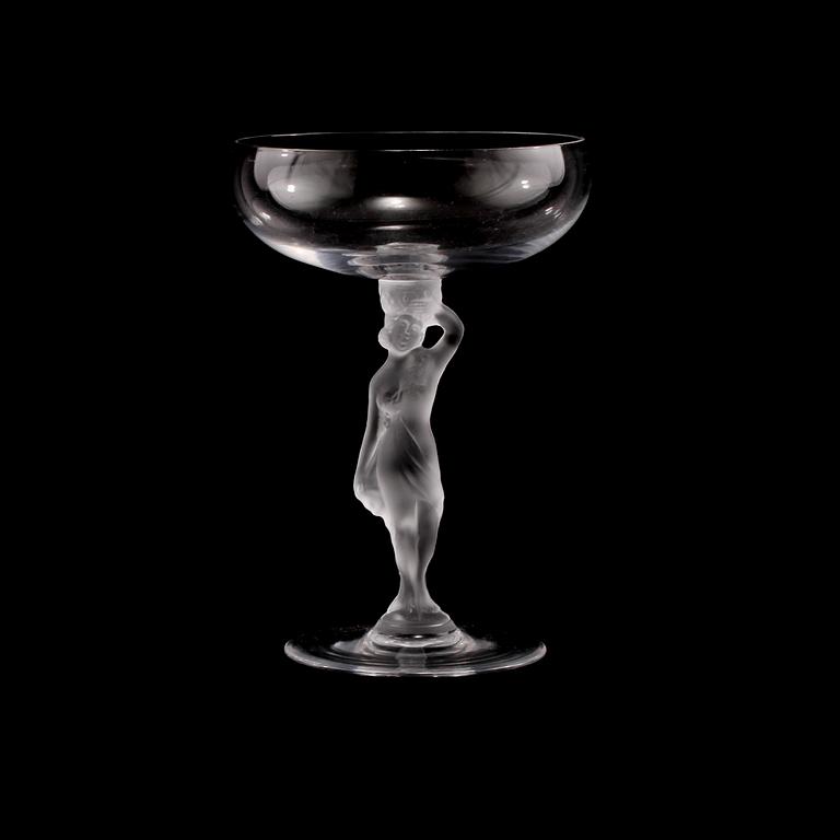 CHAMPAGNESKÅLAR, 14 st, Bayel, Frankrike, omkring 1900-talets mitt.