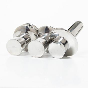 Georg Jensen, Three 'Ellipse' candelabra.