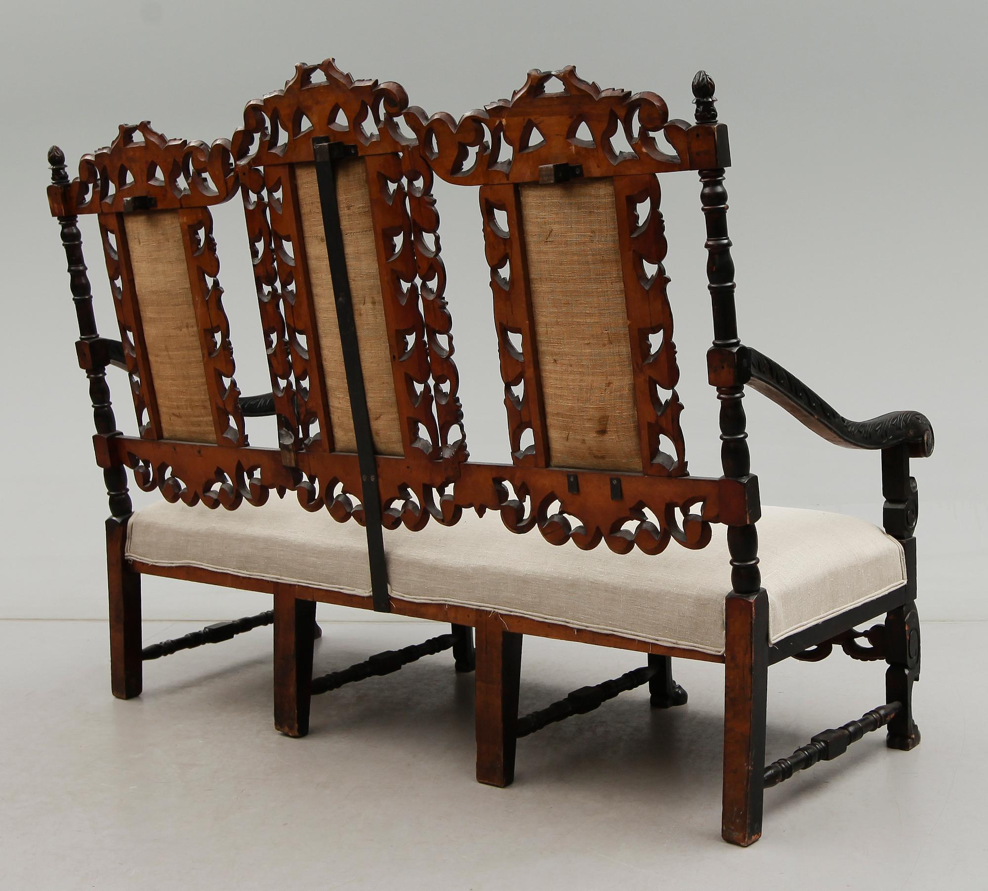 SOFFA, barockstil, 1800-talets andra hälft.