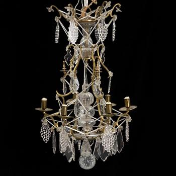 A Baroque style chandelier, 20th Century.