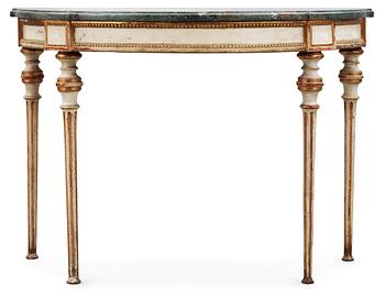 571. A Gustavian late 18th century console table.