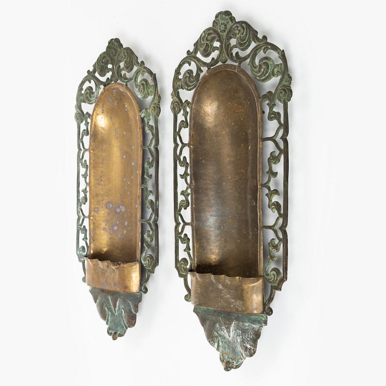 A pair of wall sconces, Swedish Grace, 1930s.
