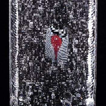 BERTIL VALLIEN, skulptur, glas, Kosta Boda, Studio edition 18/200.