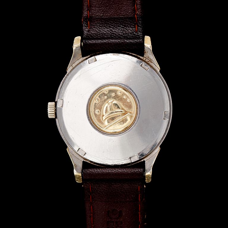 ARMBANDSUR, guld på stål, Omega, Automatic, Chronometer, Constellation.