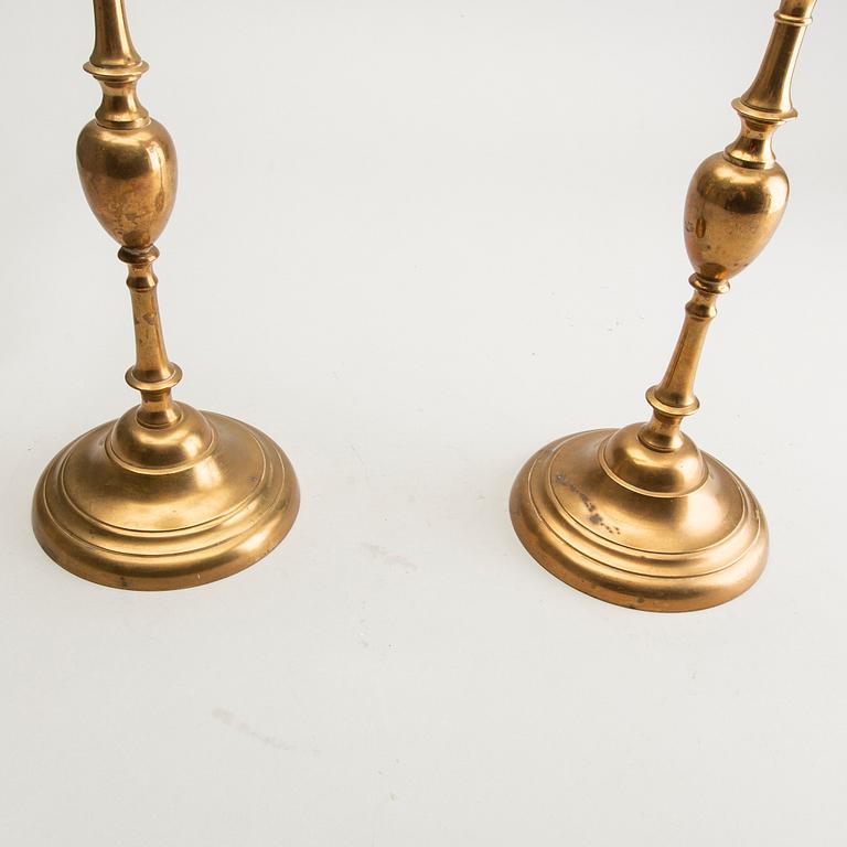 Gusum, Candelabra, a pair, No. 2, brass, 20th century.