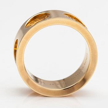 Louis Vuitton, an 18K gold 'Empreinte' ring with diamonds.
