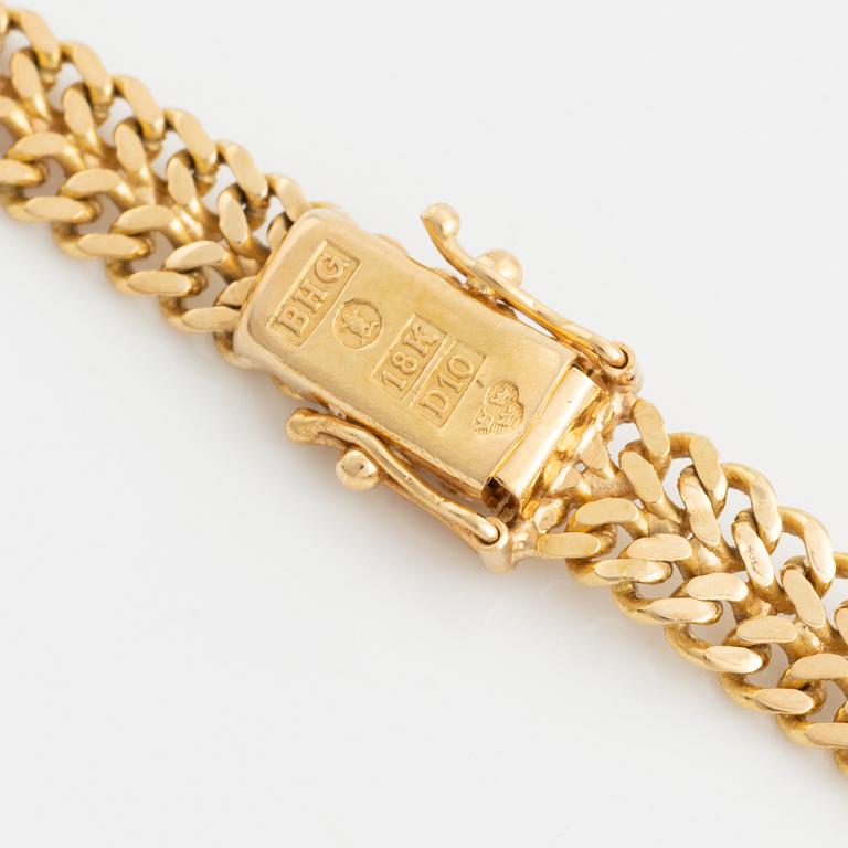 Collier 18K guld, fiskbenslänk.