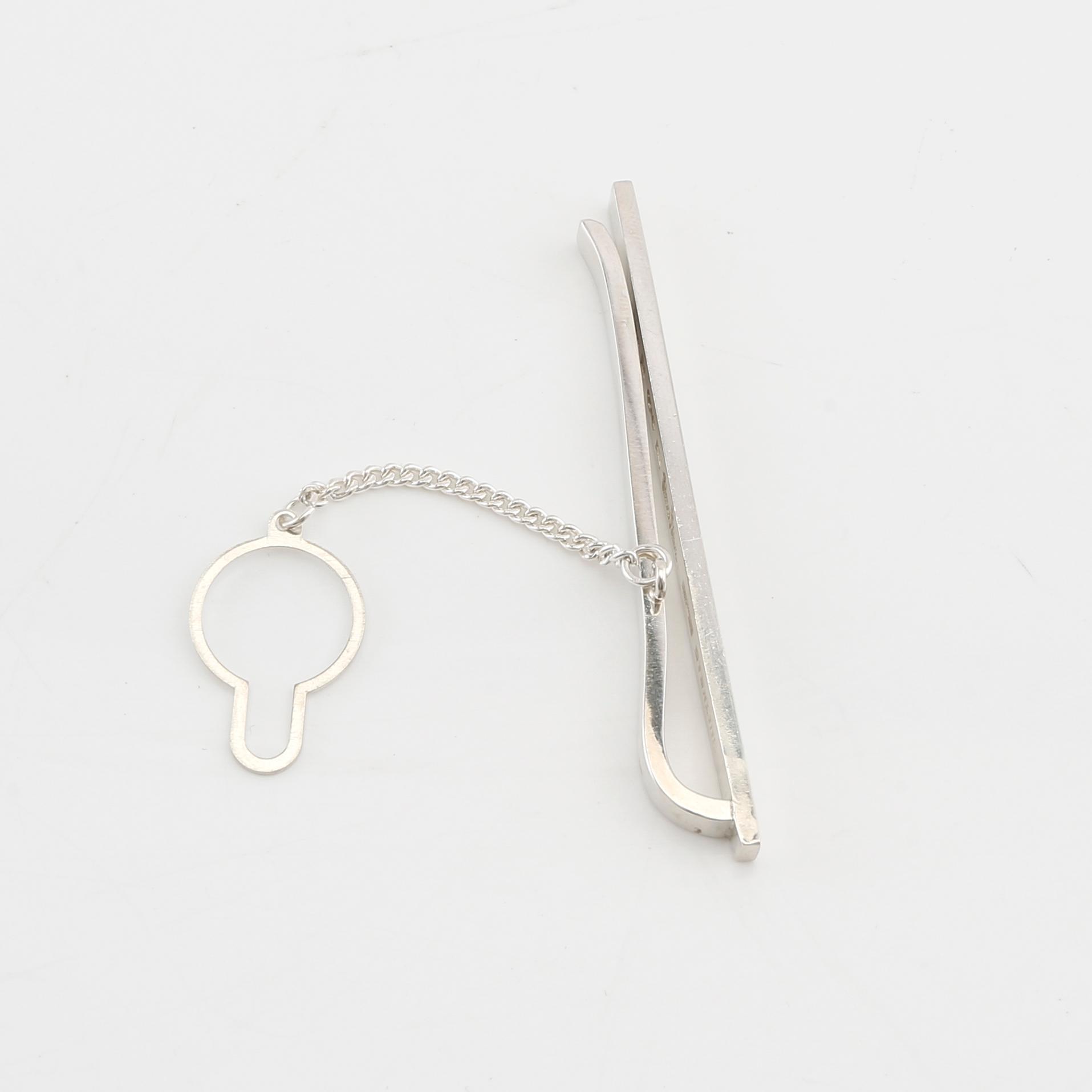 Wiwen Nilsson, slipsnål sterling silver, Lund 1953.