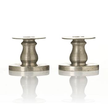 Nils Fougstedt, a pair of candlesticks model 1189, Firma Svenskt Tenn, Stockholm, 1929.