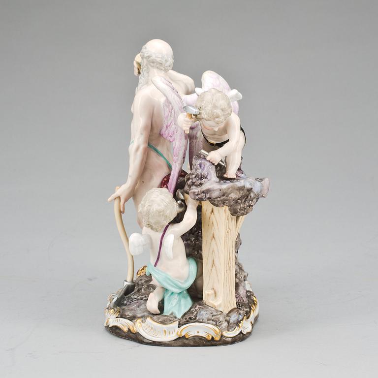 FIGURGRUPP, porslin, Meissen, 1800-tal.