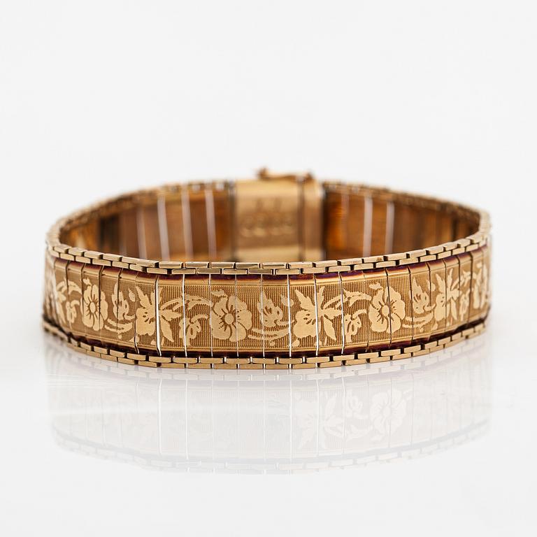 A 14K gold bracelet. L. Gunnari, Helsinki 1929.