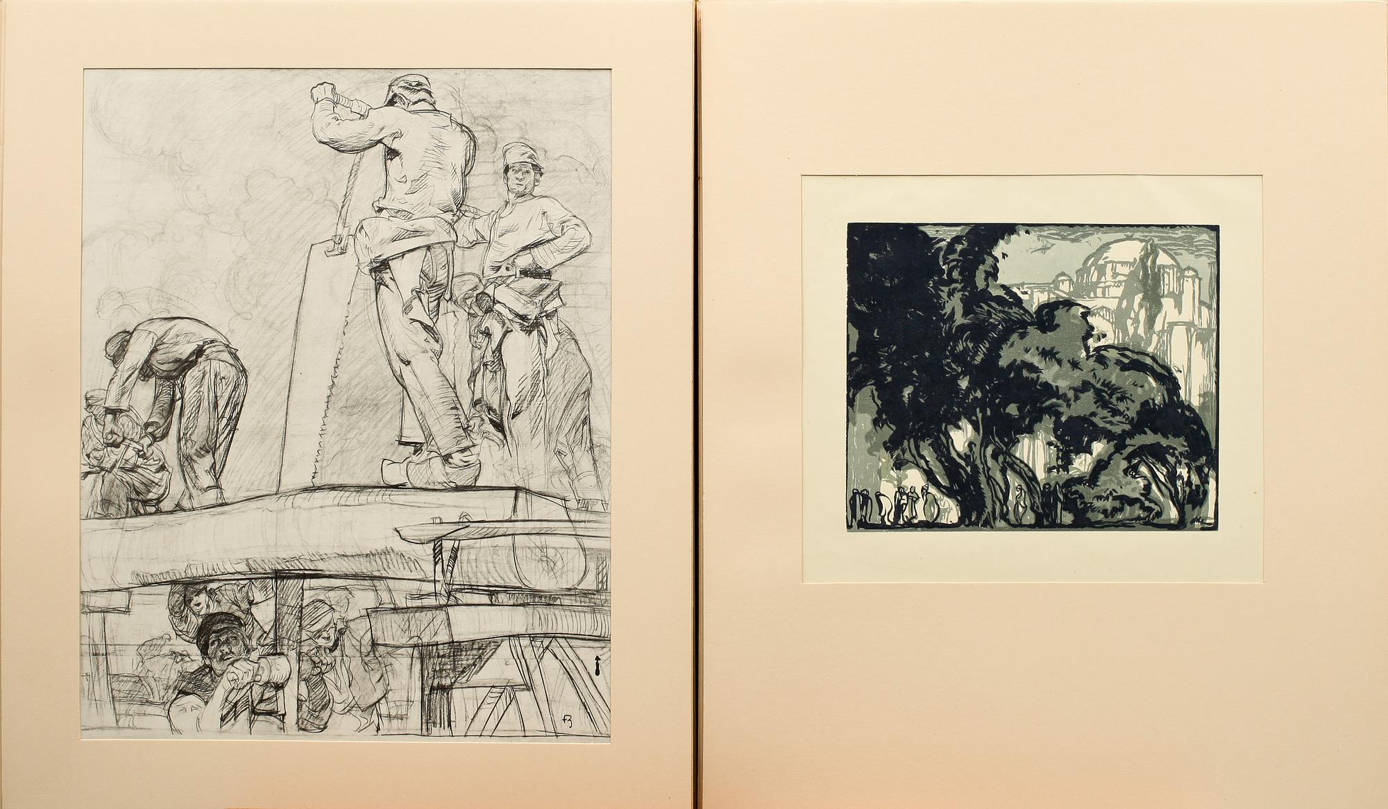 BOK, Frank Brangwyn med 20 grafiska verk.