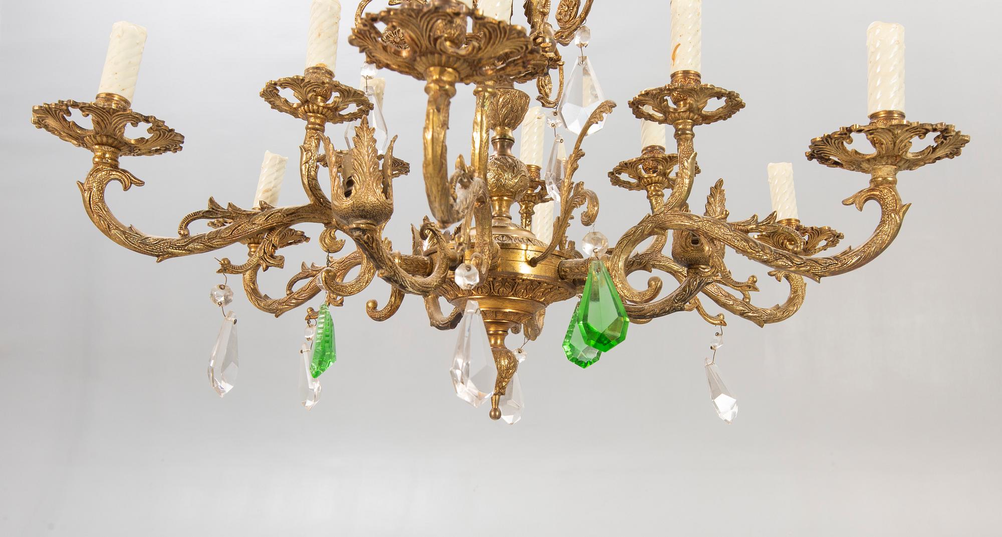 A chandelier second half of the 20th century.