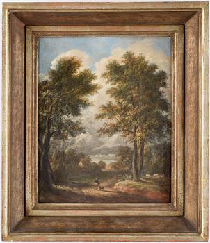 OKÄND KONSTNÄR, olja på plåt, 1800-tal. osignerad.