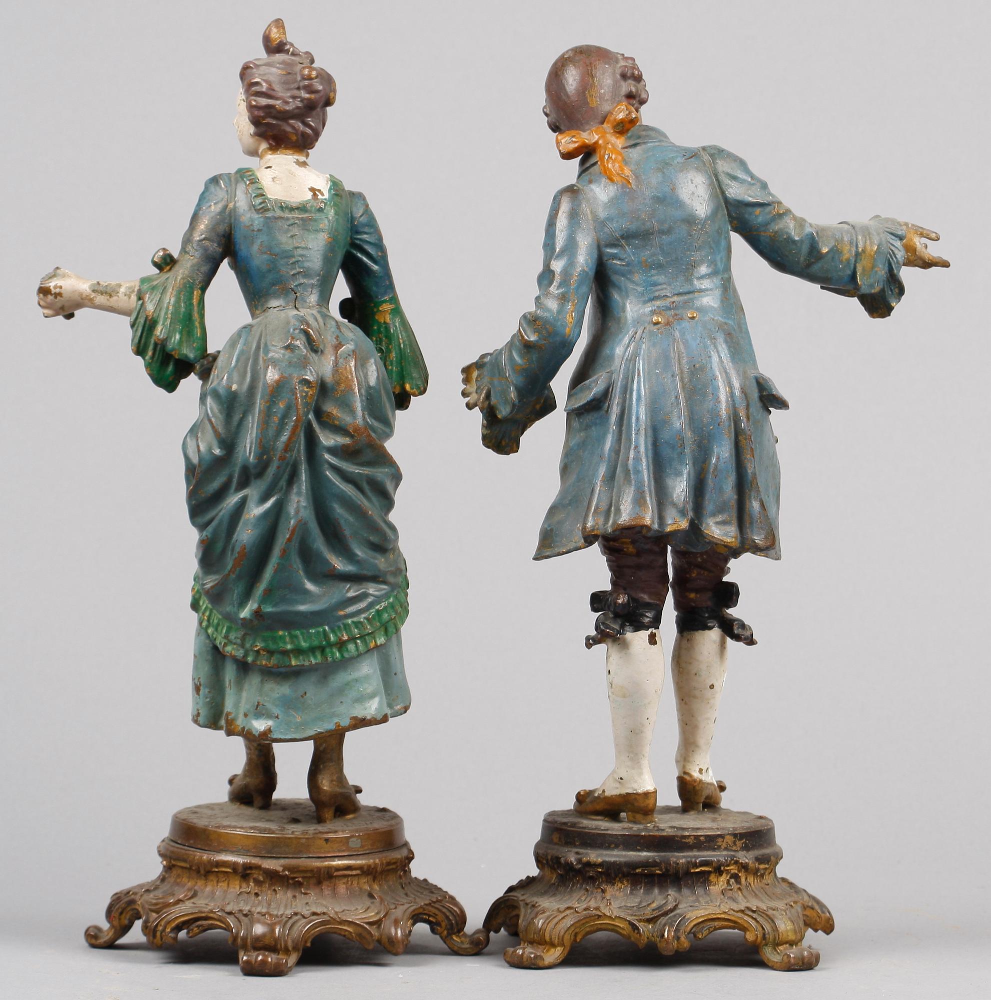 STAYETTER, vitmetall, nyrokoko, sent 1800-tal.