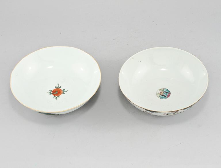 SKÅLAR, 4 st, porslin, Kina, 1900-tal.