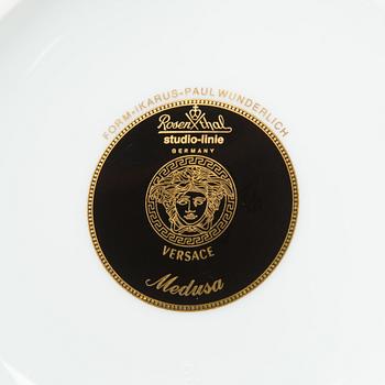 Versace, ruoka-astiasto, 27 osaa, posliini, "Medusa", Rosenthal, Studie-linie, Saksa.