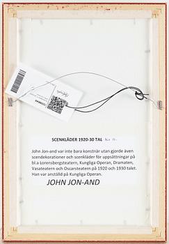 John Jon-And, water colour, 1920-30s, signed with stamp.