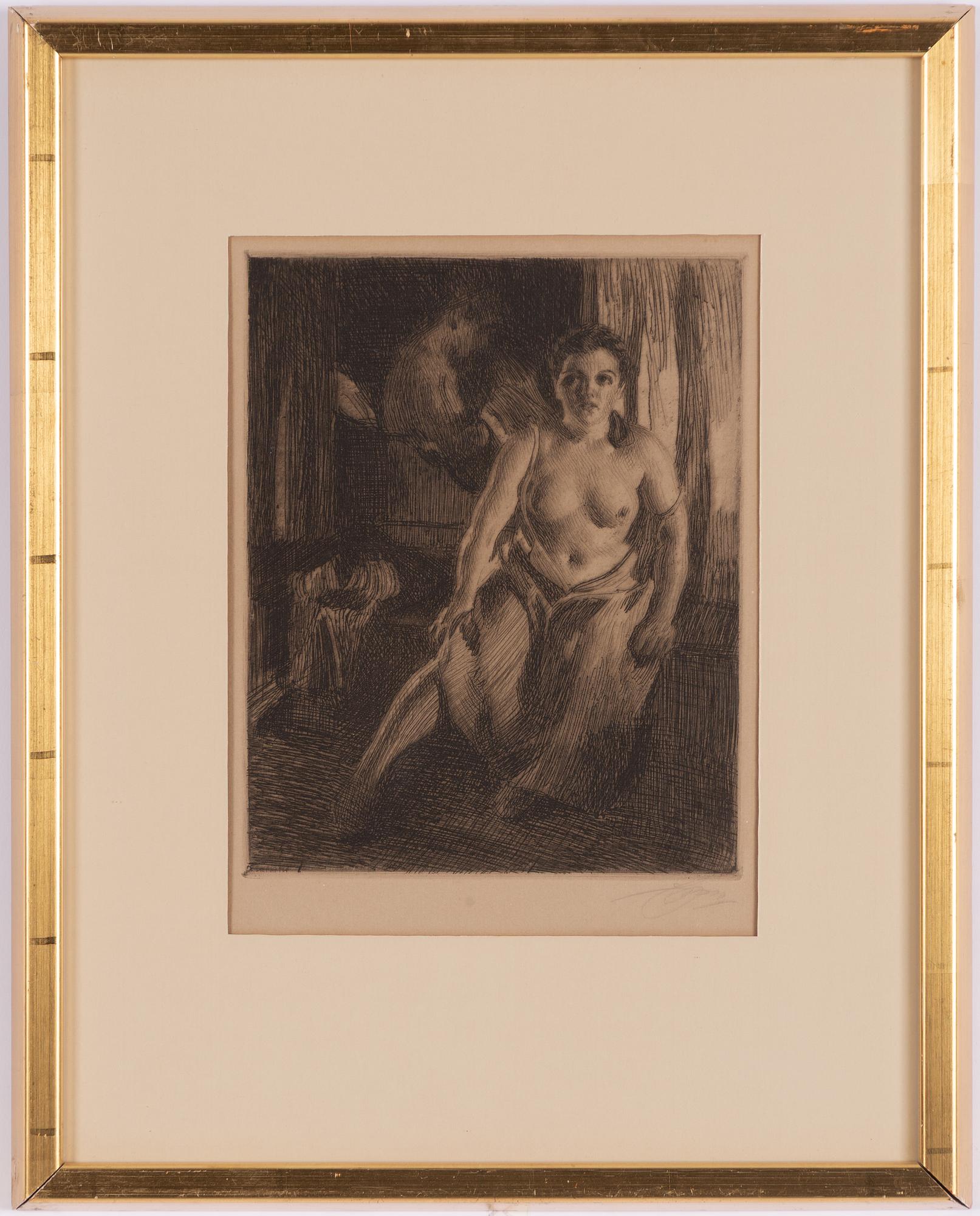 Anders Zorn, "Sängpallen".