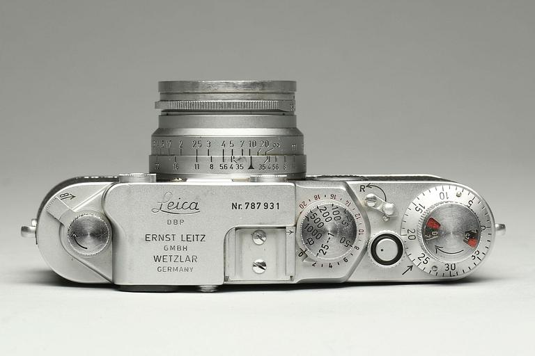 KAMERA, Leica IIf, Nr. 787931. Weitzlar, Tyskland, 1955.