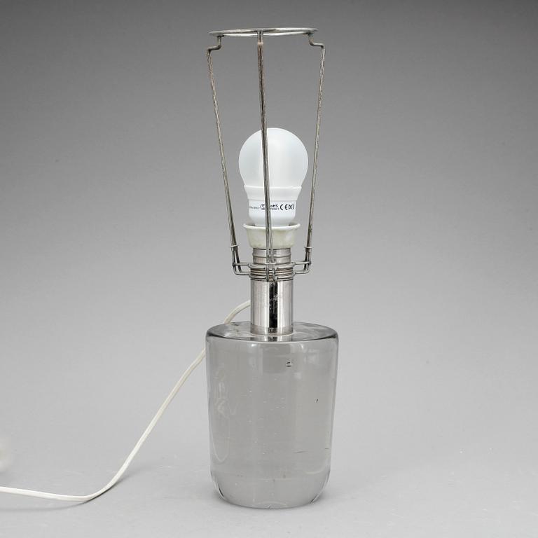 BORDSLAMPA, glas, 1900-talets andra hälft.